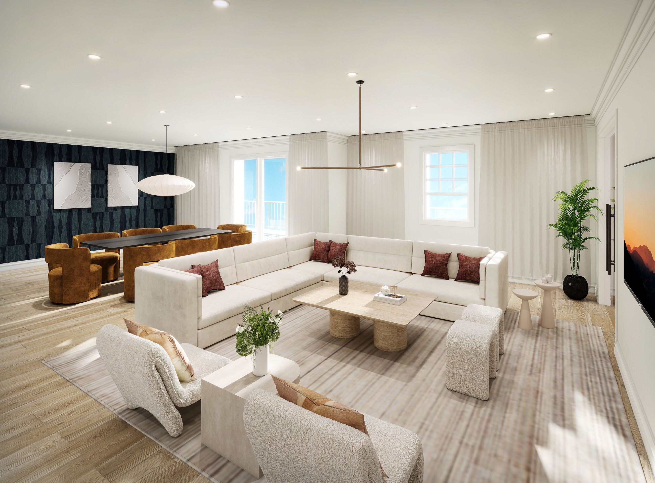 Adelphi Residences - Render Image, Great Room - View 1